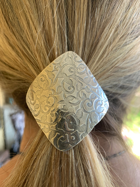 Sterling Silver  ponytail cover