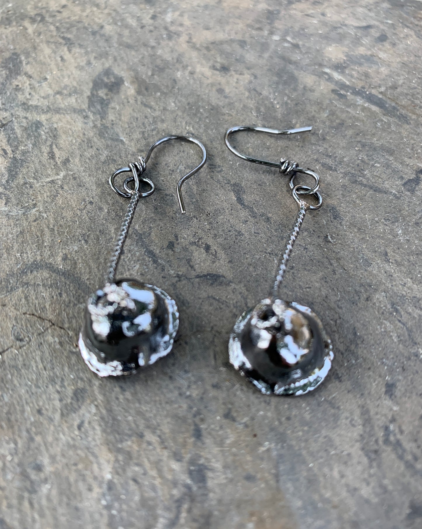 Water casted Sterling Silver earings